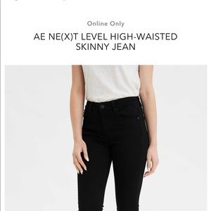 American Eagle Outfitters Jeans - Black high waisted jeans American Eagle Outfitters Jeans - Black high waisted jeans